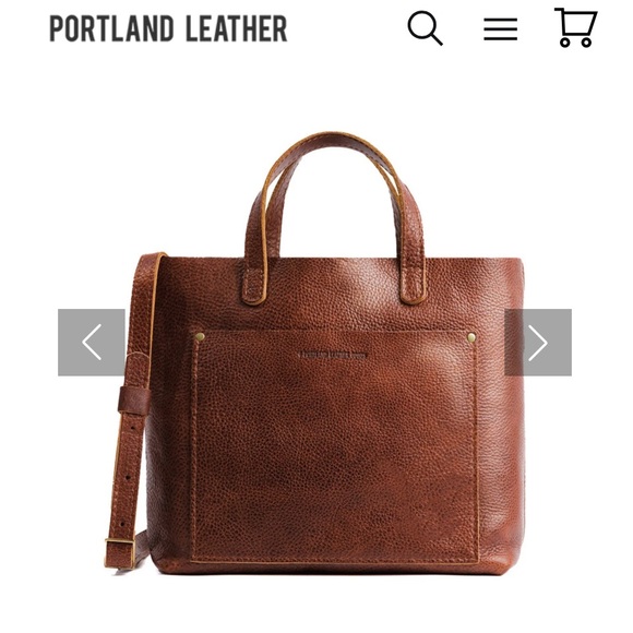 Portland Leather Handbags - Leather tote crossbody